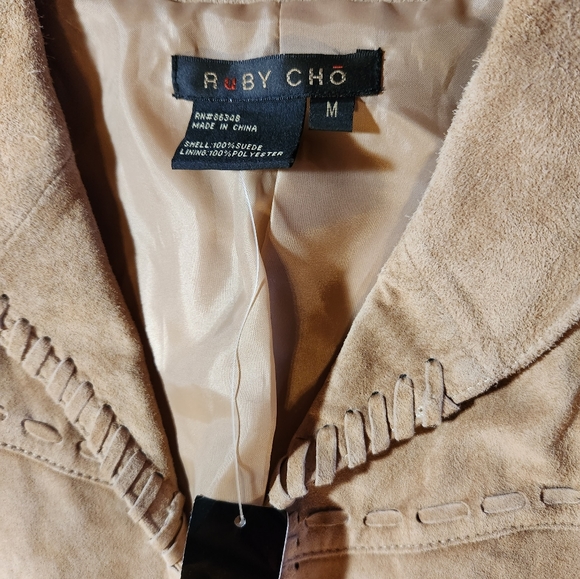 Ruby Cho brand Swede women's jacket sz Medium, new w/ tags - Picture 4 of 4